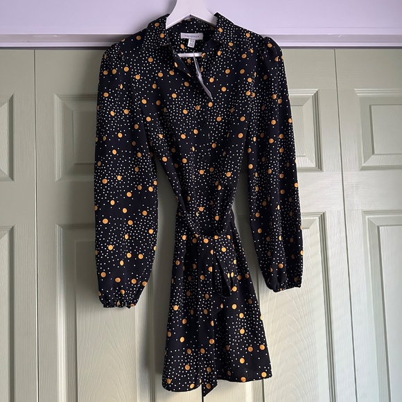 Topshop Button Up Wrap Dress - Picture 1 of 6